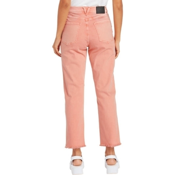 Volcom Straight Raw Hem High Rise Jeans Size 26 NWT - Picture 10 of 12